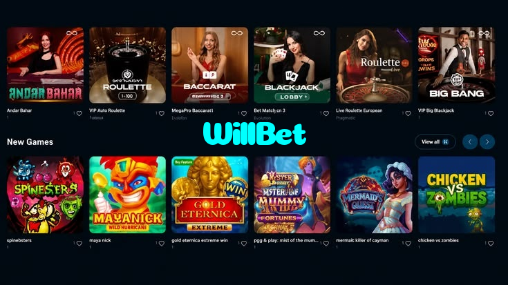 WillBet casino presented on mobile device in Pakistan with slots and live games